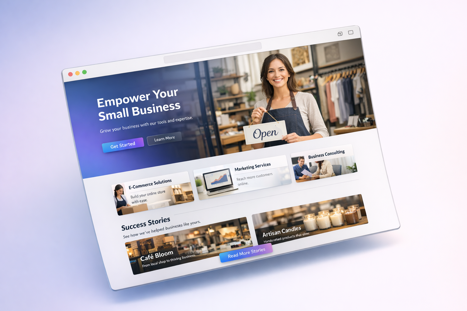 Beautiful website example